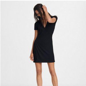 rag & bone knit rib mini wrap dress
